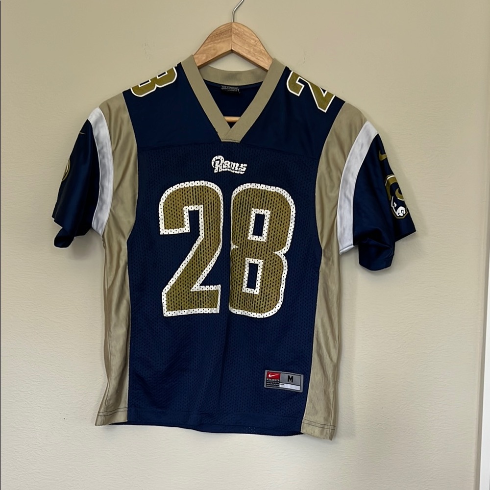 Nike Blue and Gold Rams Jersey